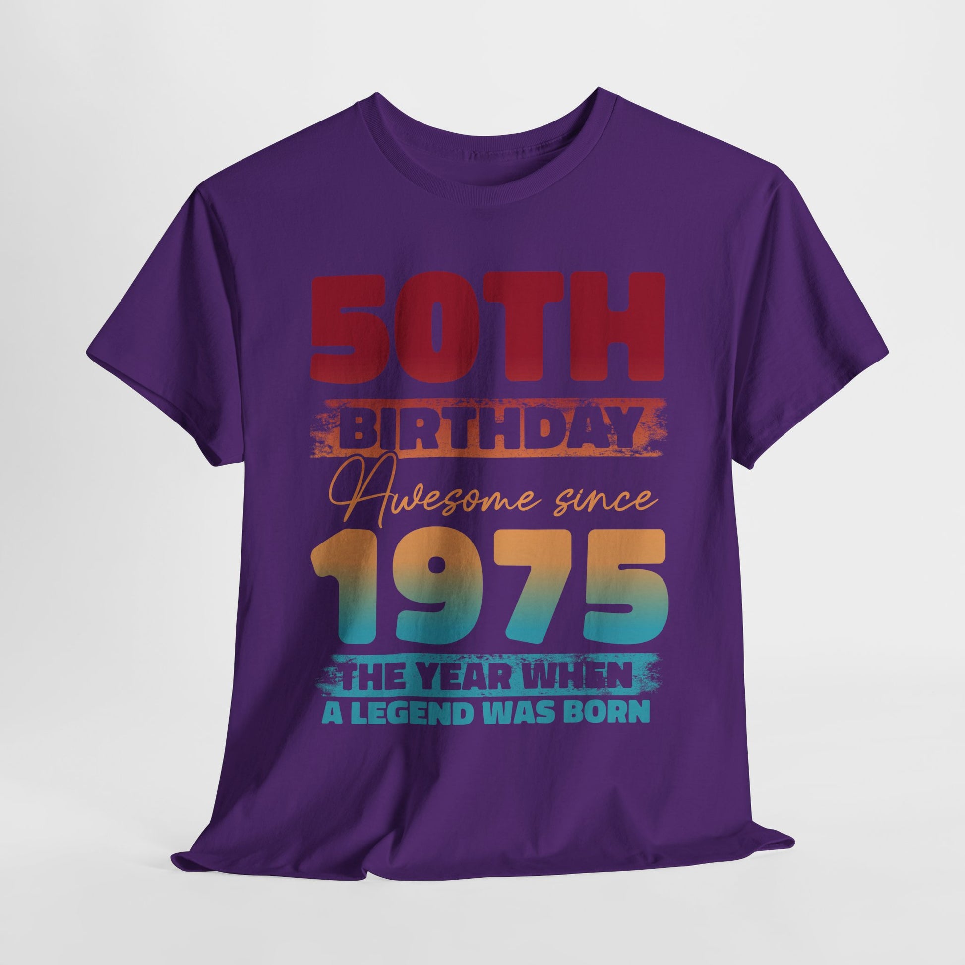50. Geburtstag Vintage Retro Limited Edition Geboren 1975 Legend Was Born Geschenk T-Shirt