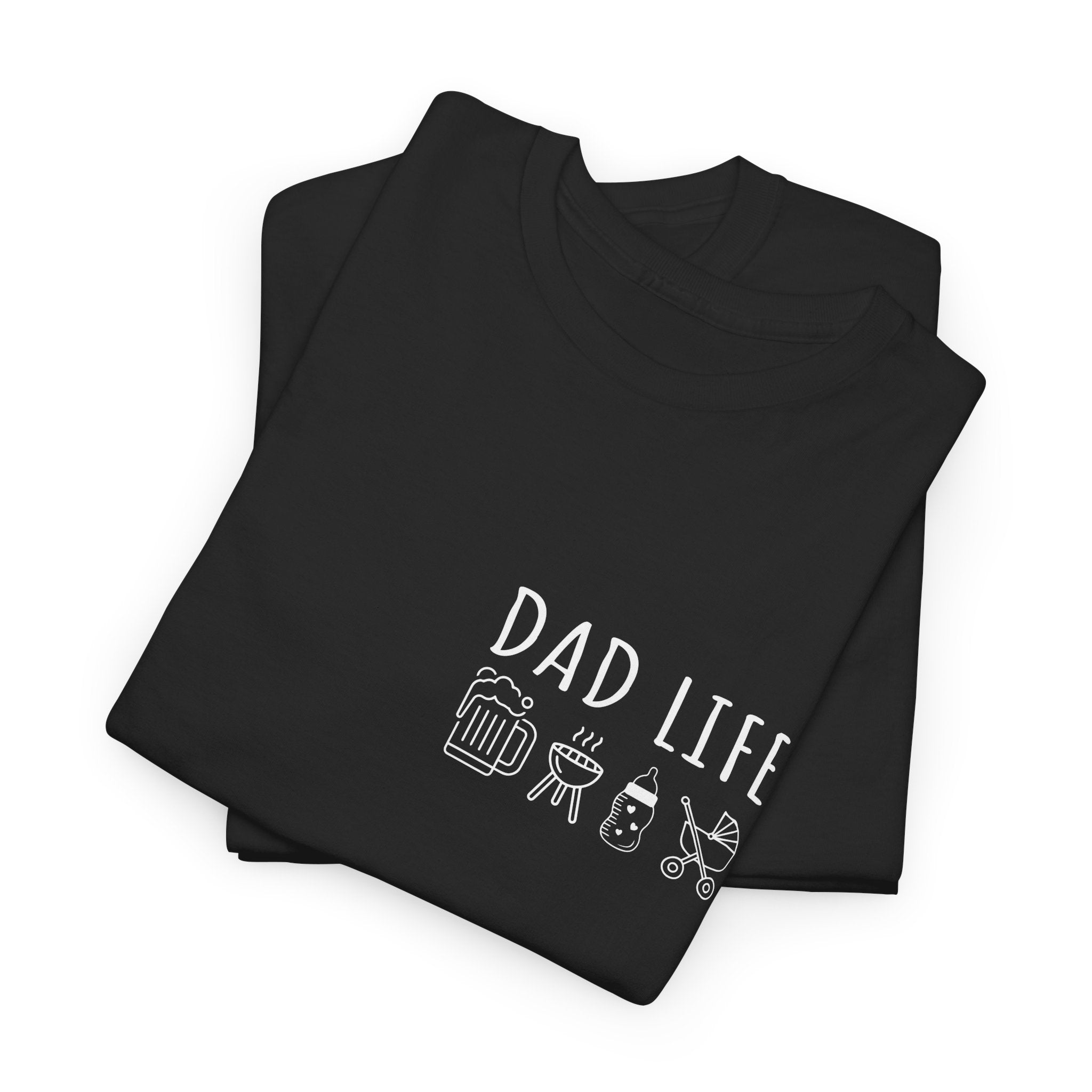 Dad Life T-Shirt – Lustiges Papa Shirt mit Bier, Grill & Baby