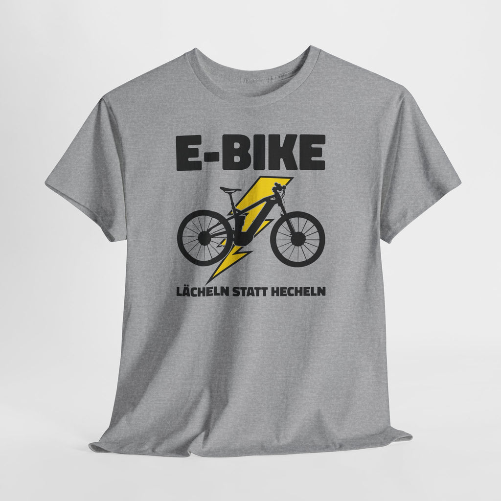 E-Bike Shirt – Lächeln statt Hecheln | Lustiges E-Bike Fahrer Shirt