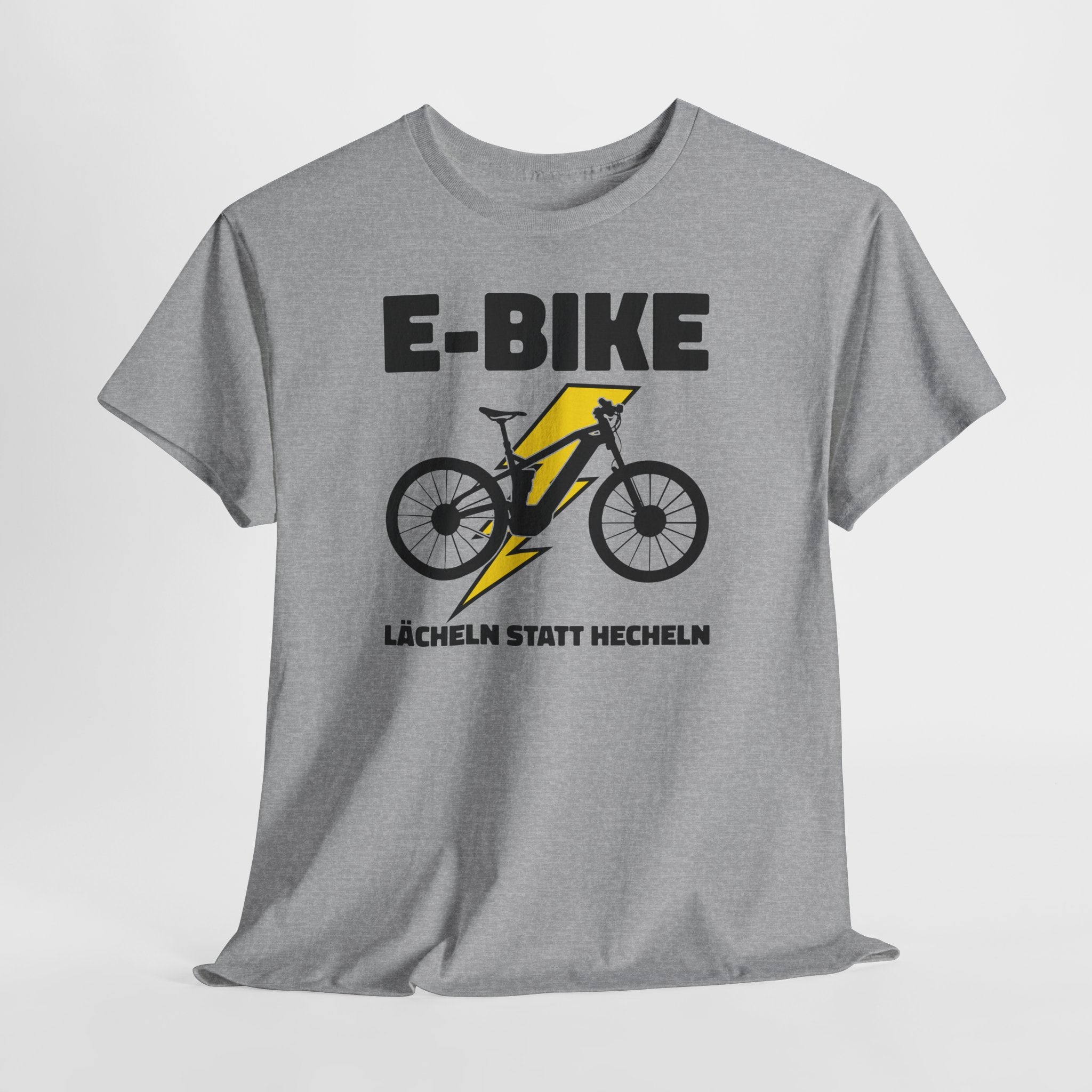 E-Bike Shirt – Lächeln statt Hecheln | Lustiges E-Bike Fahrer Shirt