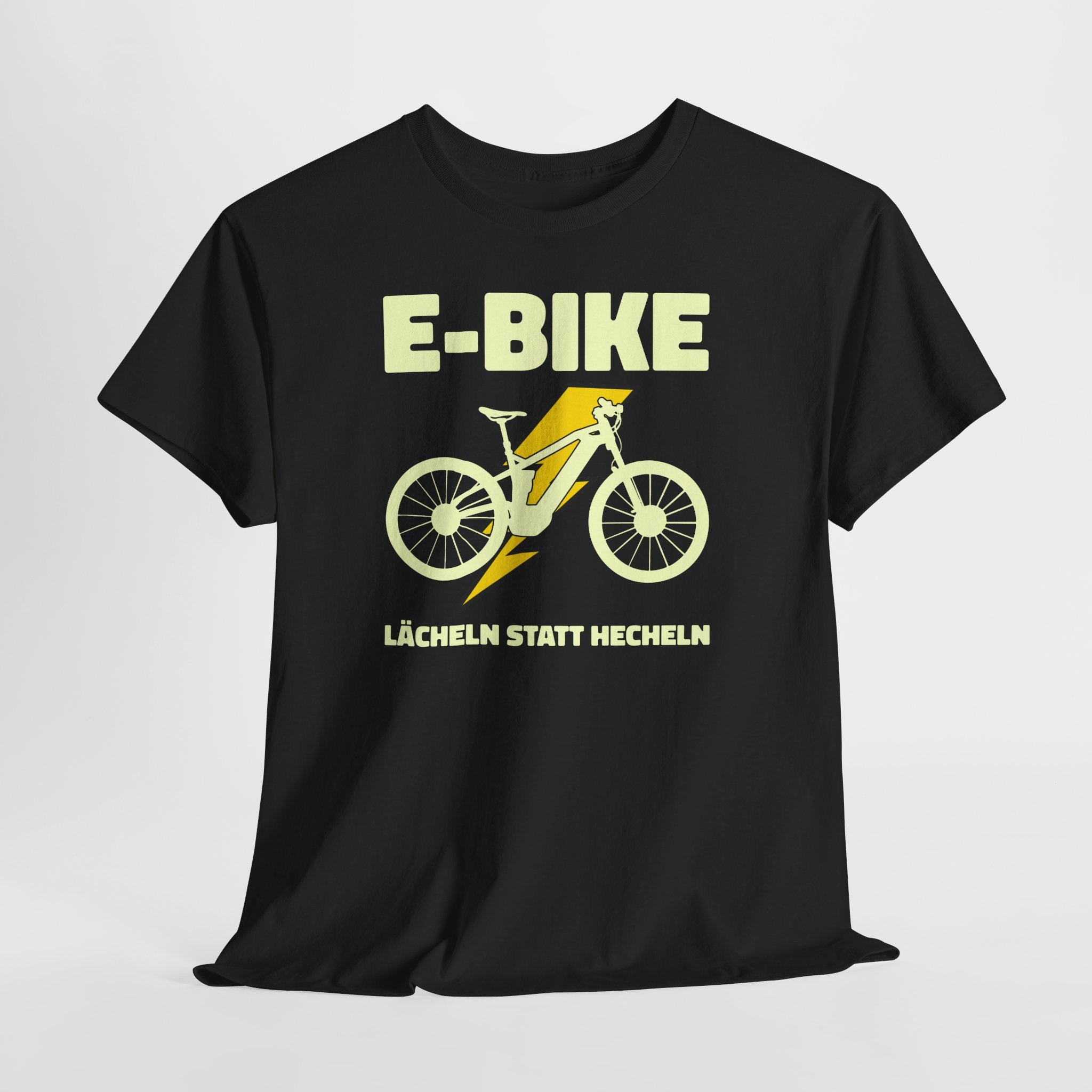 E-Bike Shirt – Lächeln statt Hecheln | Lustiges E-Bike Fahrer Shirt