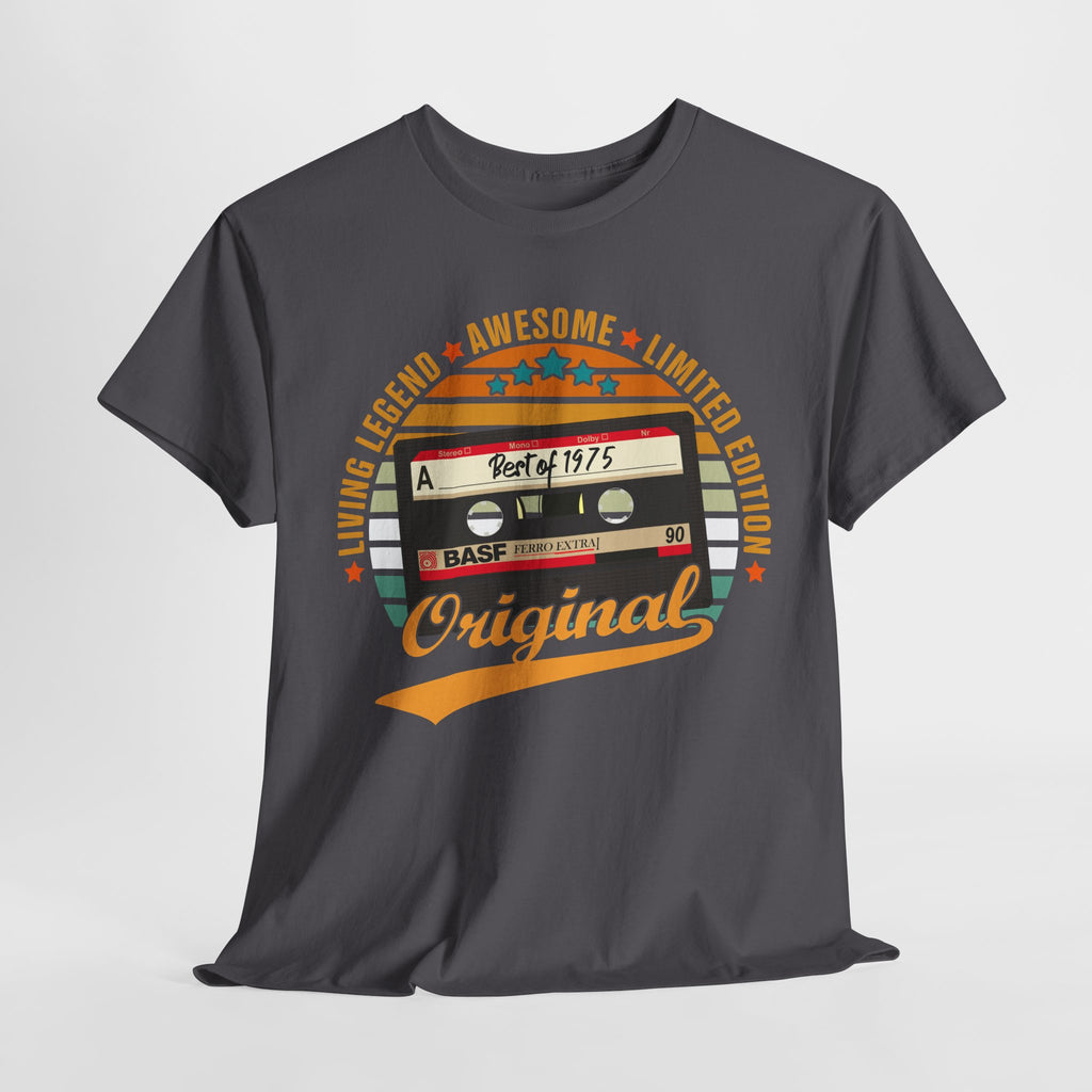 50.Geburtstag Original Limited Edition Retro Kassette Best Of 1975 Geschenk T-Shirt