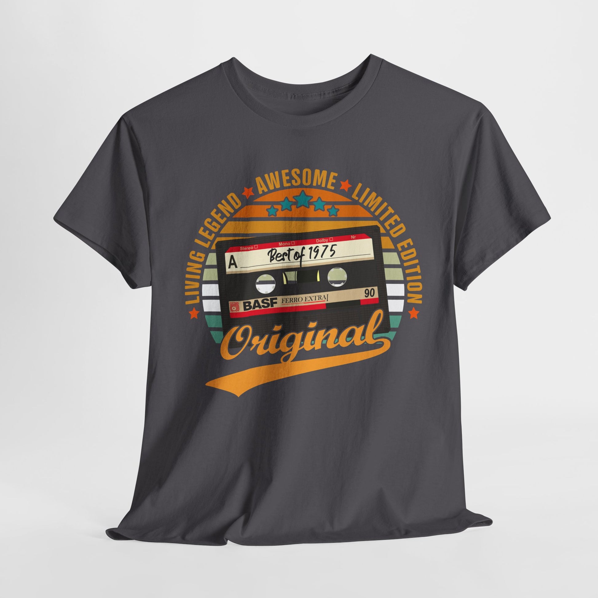 50.Geburtstag Original Limited Edition Retro Kassette Best Of 1975 Geschenk T-Shirt