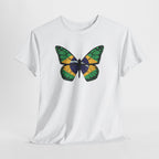 Schmetterling Brasilianische Flagge - Brasilien T-Shirt Für Männer  und Frauen