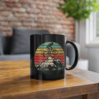 Berge Mountainbike Retro Style - Lustige Geschenk Kaffee Tasse