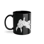 Hase Karnickel mit Mittelfinger Lustige Sarkasmus Kaffee Tasse