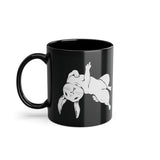 Hase Karnickel mit Mittelfinger Lustige Sarkasmus Kaffee Tasse