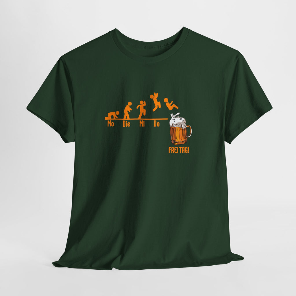 Wochentage Bis endlich Freitag - Lustiges Bier T-Shirt