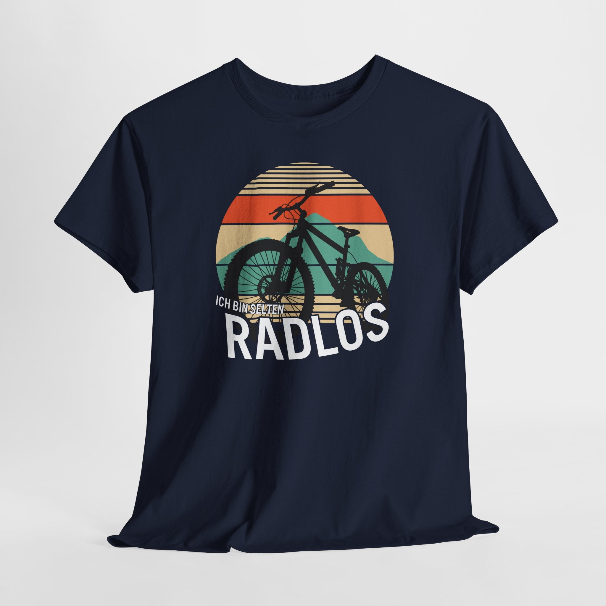 Ich bin selten radlos – Mountainbike Retro T-Shirt für Biker