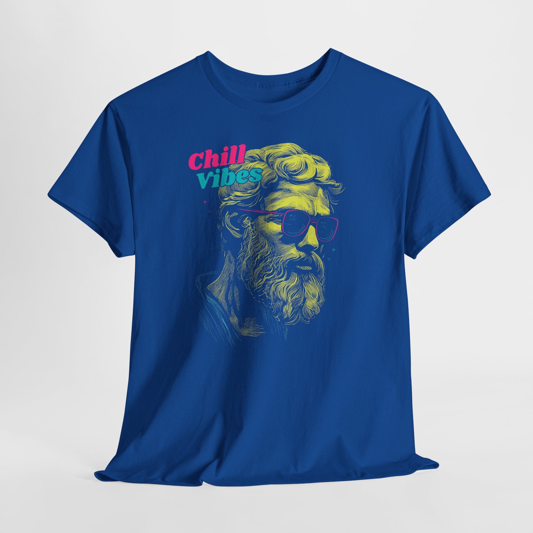 Chill Vibes T-Shirt – Neon Retro Hipster Design im Vintage Style
