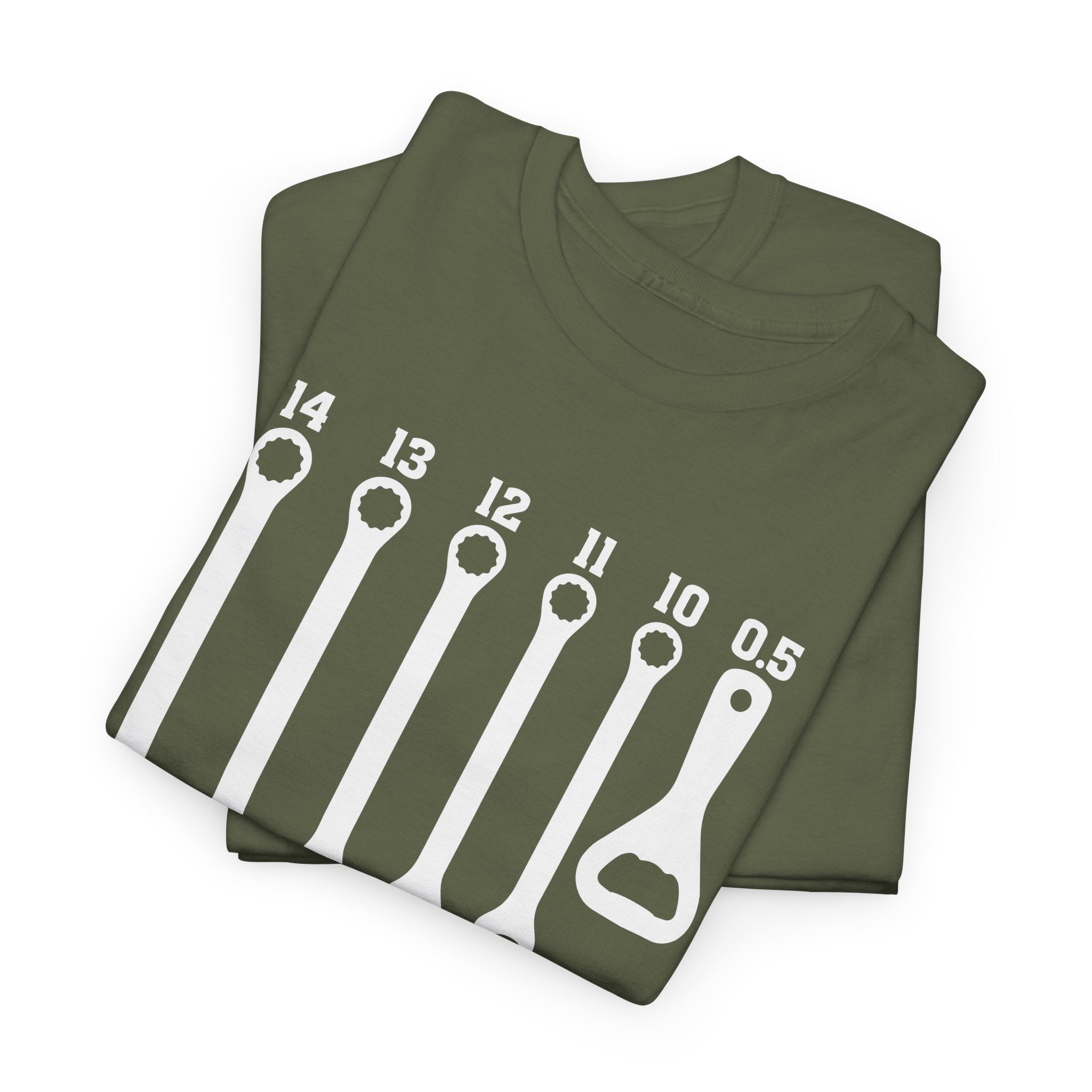 Schraubenschlüssel T-Shirt – Mechaniker Humor – Mit Bieröffner 0.5 – Geschenk für Handwerker