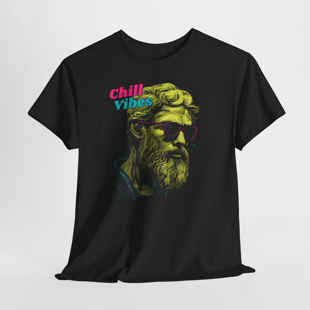 Chill Vibes T-Shirt – Neon Retro Hipster Design im Vintage Style