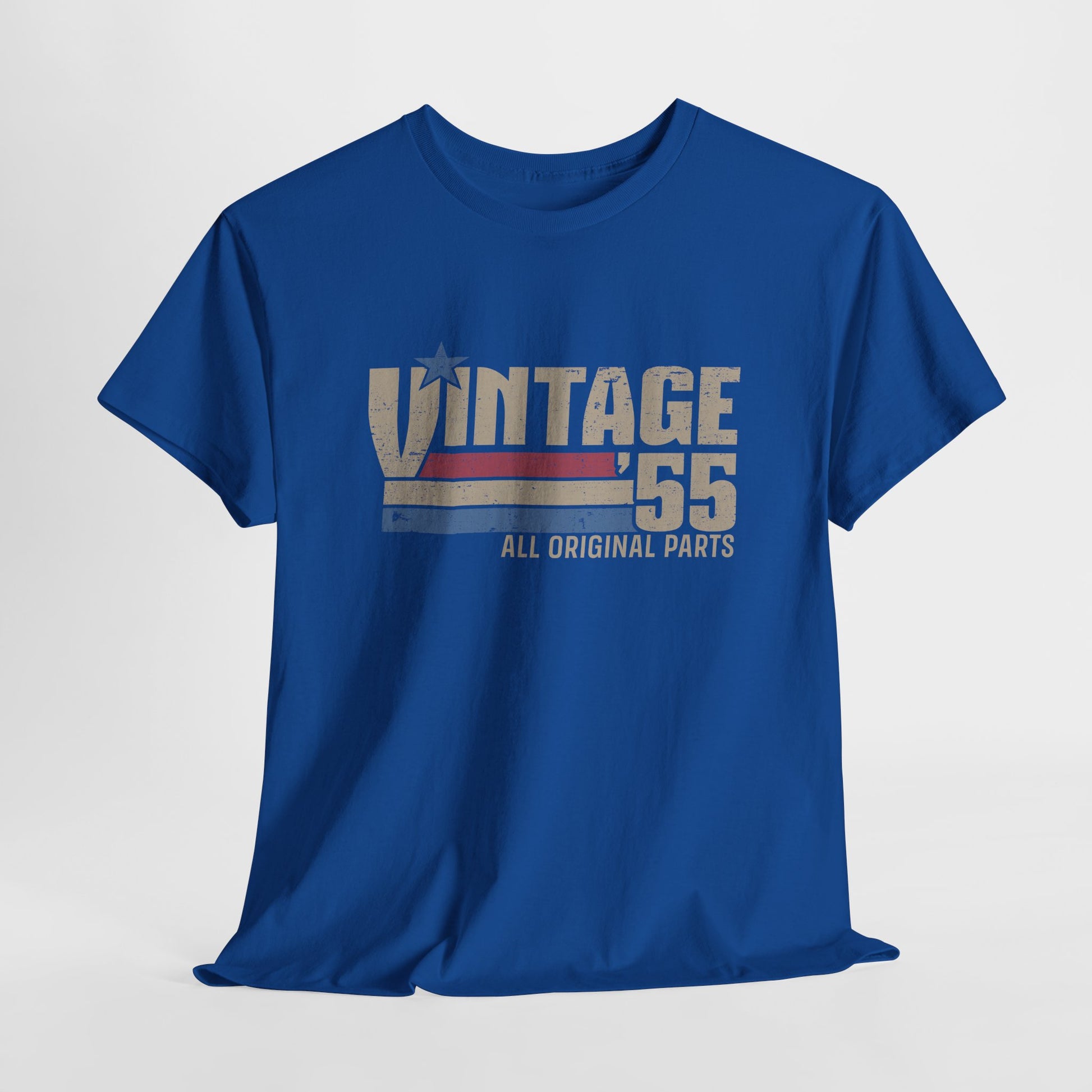70. Geburtstag Jahrgang 1955 Vintage 55 Original Parts Retro Geschenk T-Shirt