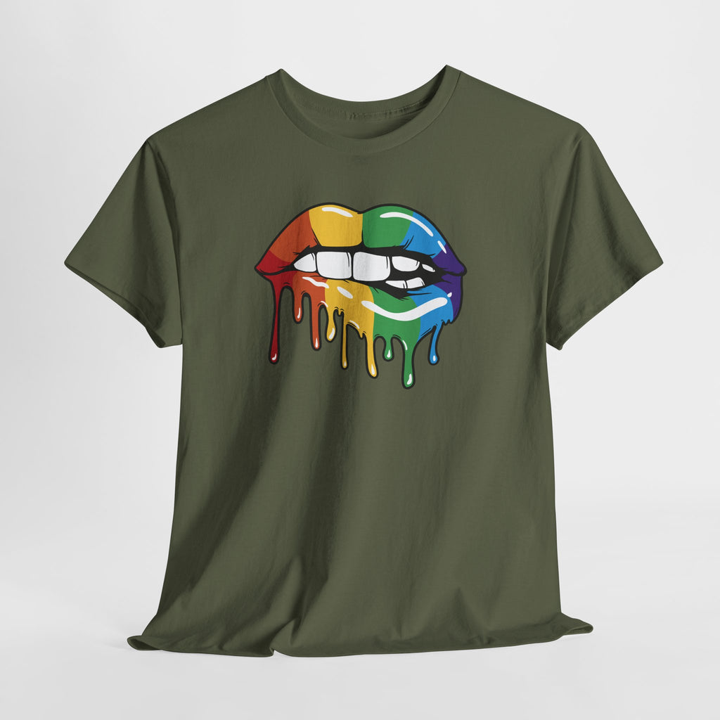 Rainbow Lips Shirt – Pride Lippen T-Shirt – LGBTQ+ Regenbogen Design