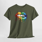 Rainbow Lips Shirt – Pride Lippen T-Shirt – LGBTQ+ Regenbogen Design