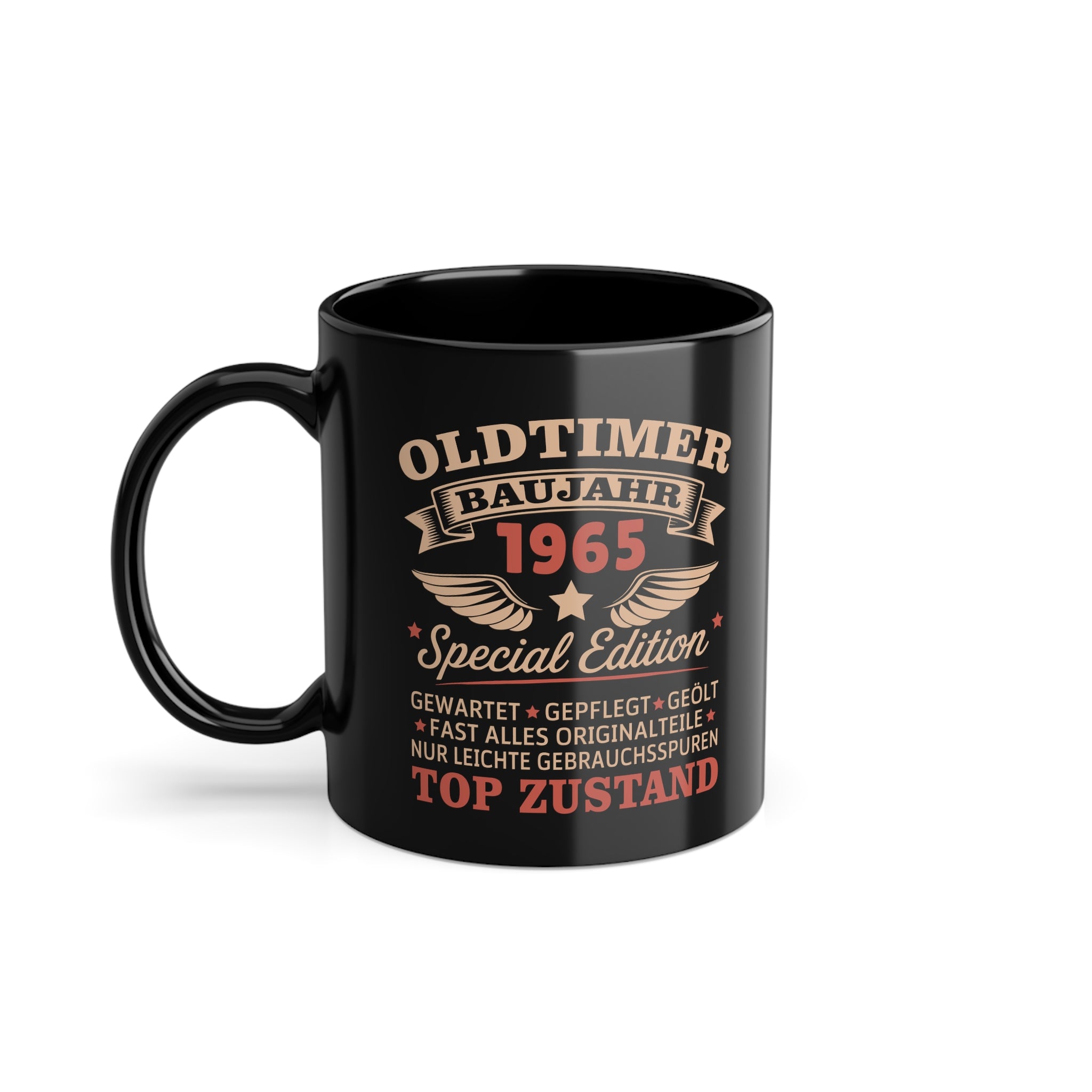 60. Geburtstag Mann Frau 60 Jahre Baujahr 1965 - Oldtimer - Lustige Geschenk Kaffee Tasse