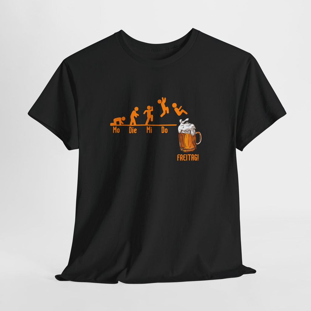 Wochentage Bis endlich Freitag - Lustiges Bier T-Shirt