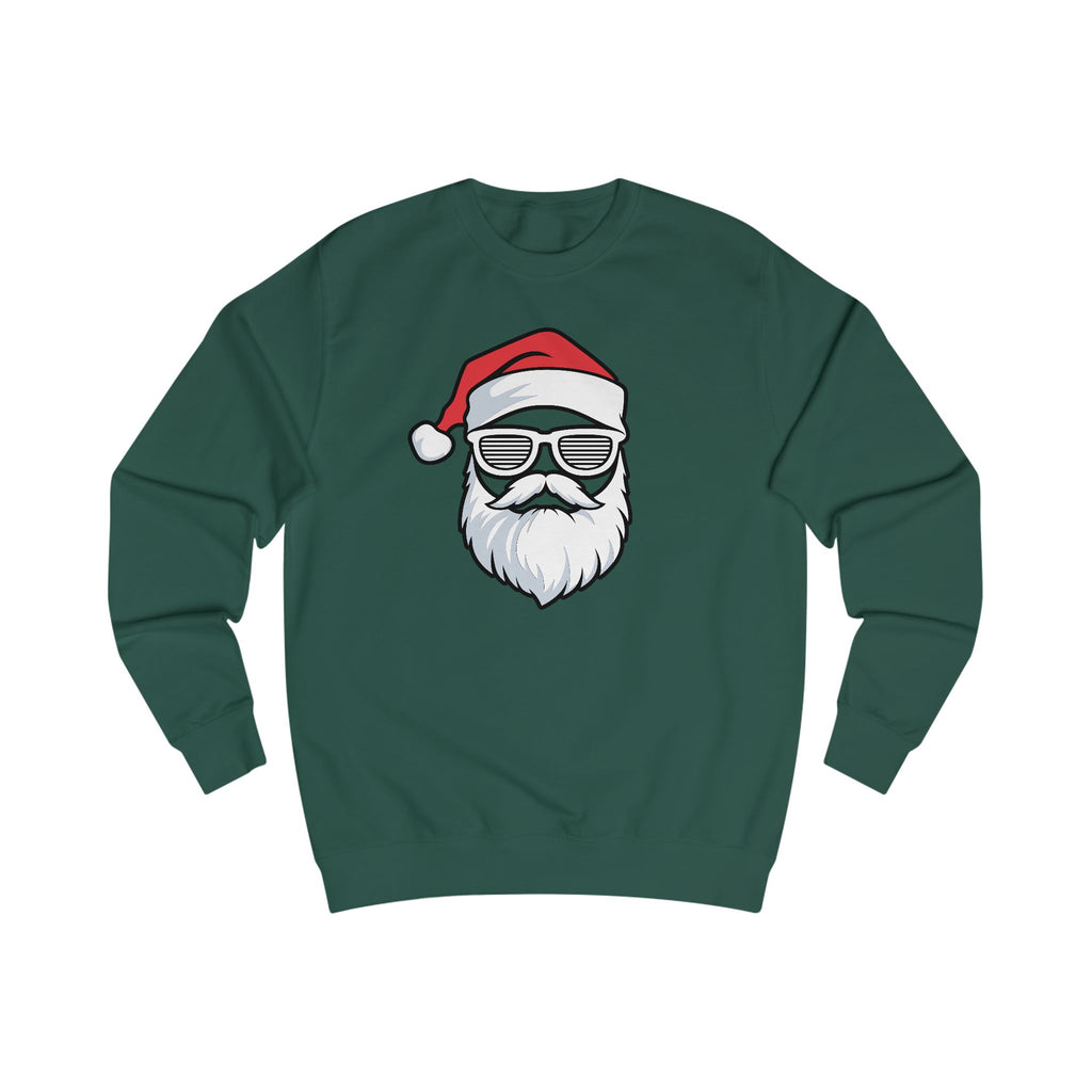 Cooler Weihnachtsmann – Stylischer Santa mit Bart & Brille - Unisex Sweatshirt