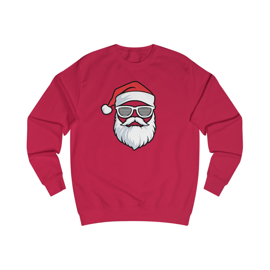 Cooler Weihnachtsmann – Stylischer Santa mit Bart & Brille - Unisex Sweatshirt