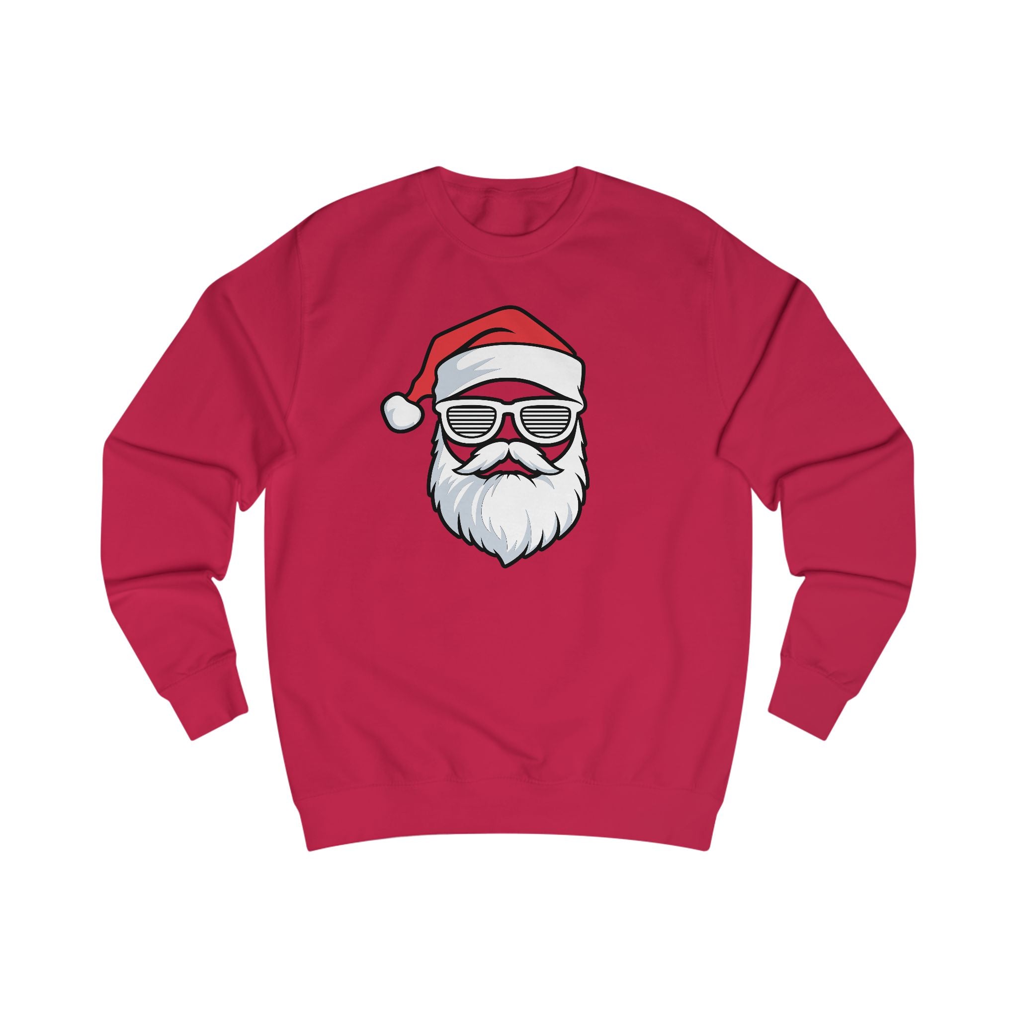 Cooler Weihnachtsmann – Stylischer Santa mit Bart & Brille - Unisex Sweatshirt