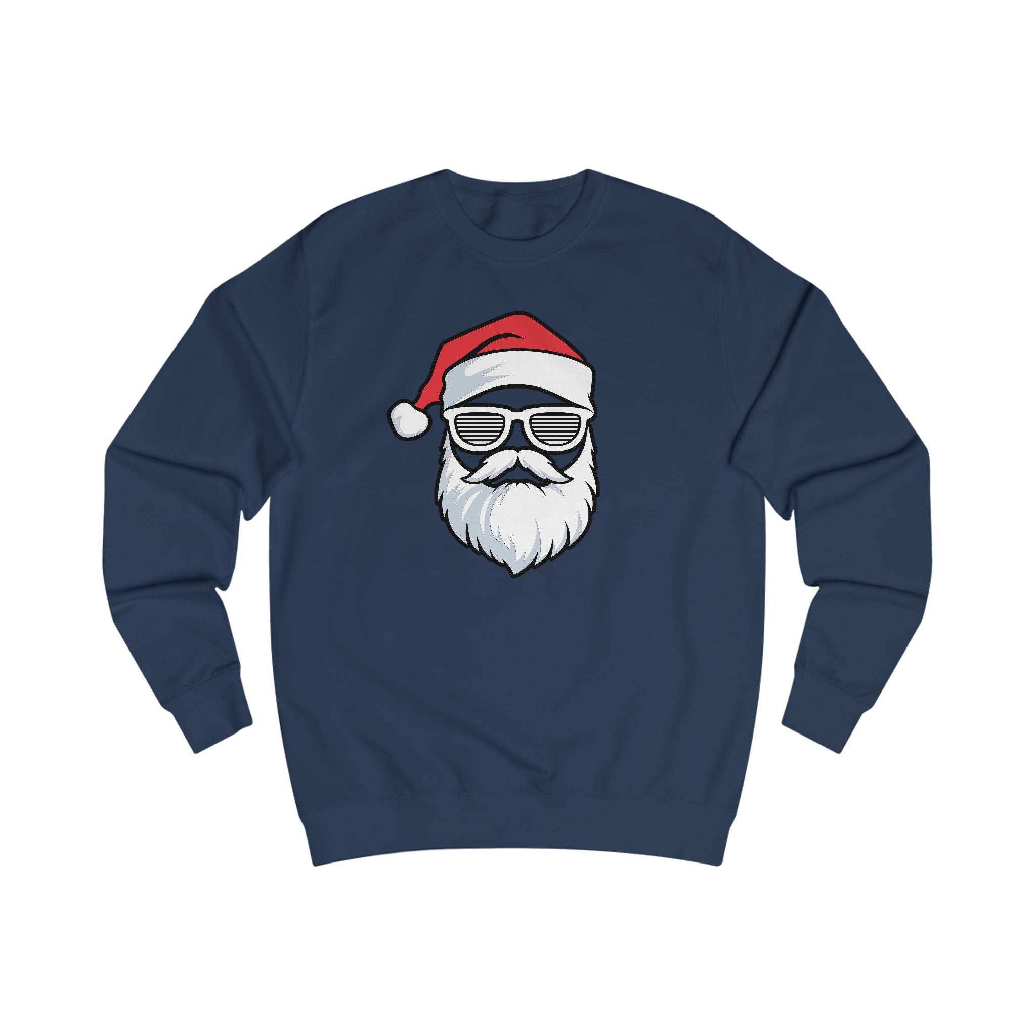 Cooler Weihnachtsmann – Stylischer Santa mit Bart & Brille - Unisex Sweatshirt