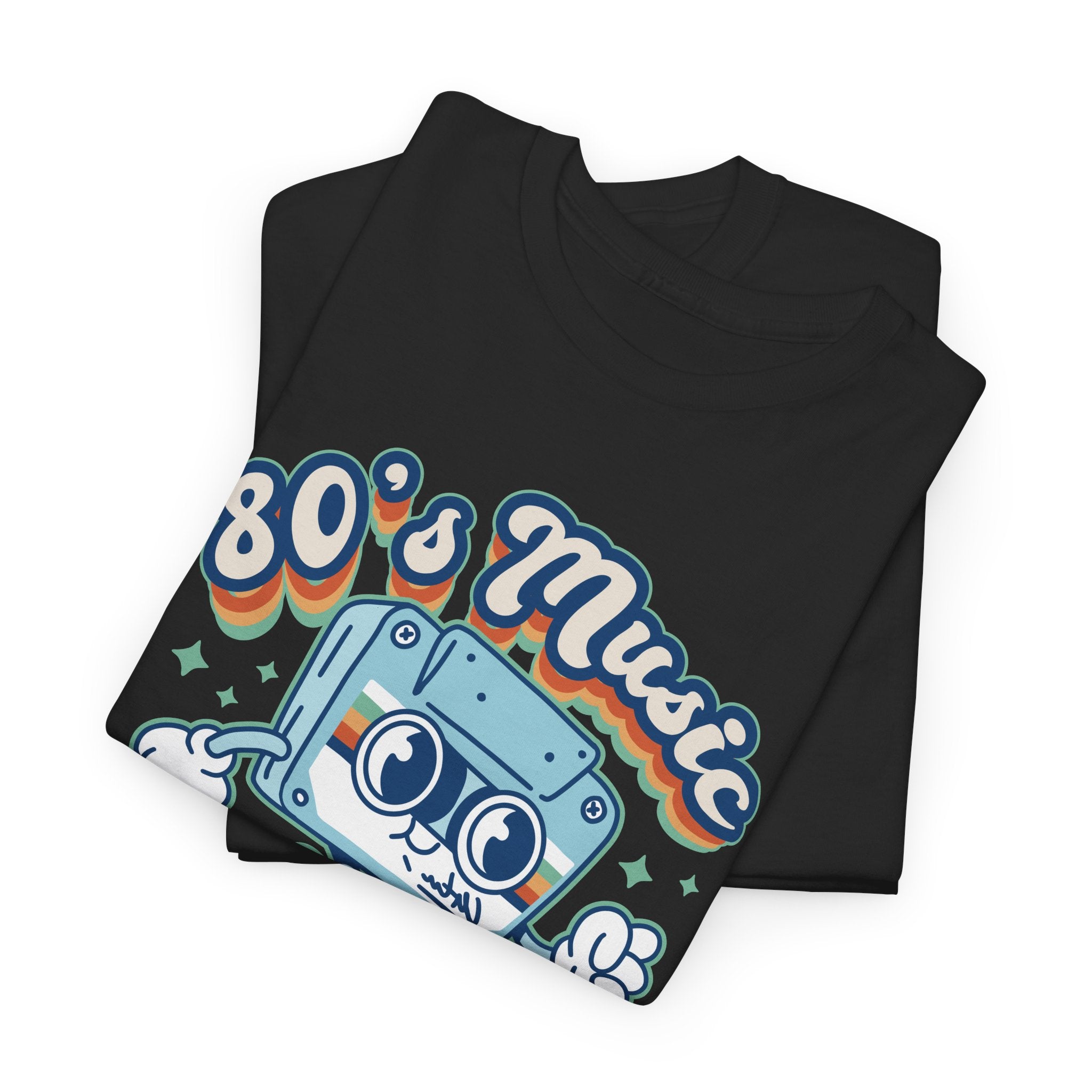80’s Music T-Shirt – Niedliches Retro Kassette Cartoon Design