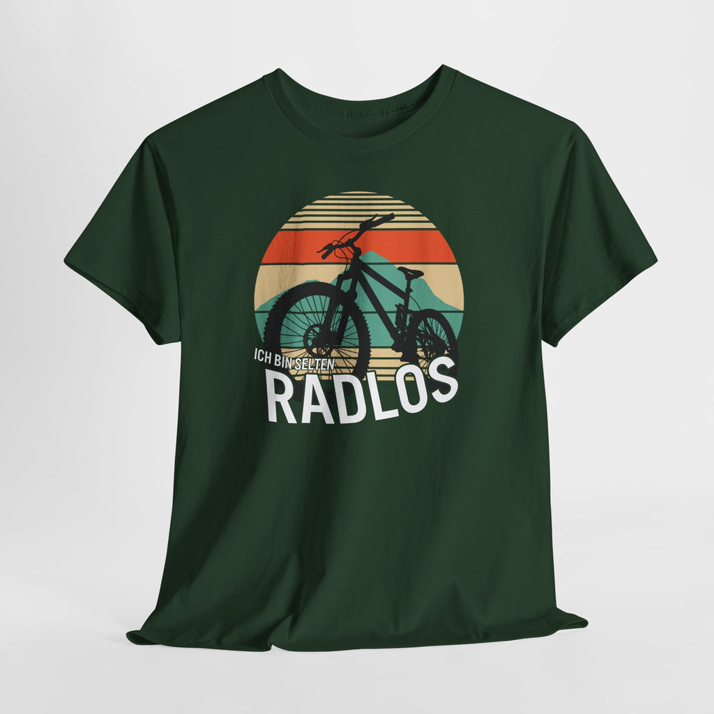 Ich bin selten radlos – Mountainbike Retro T-Shirt für Biker