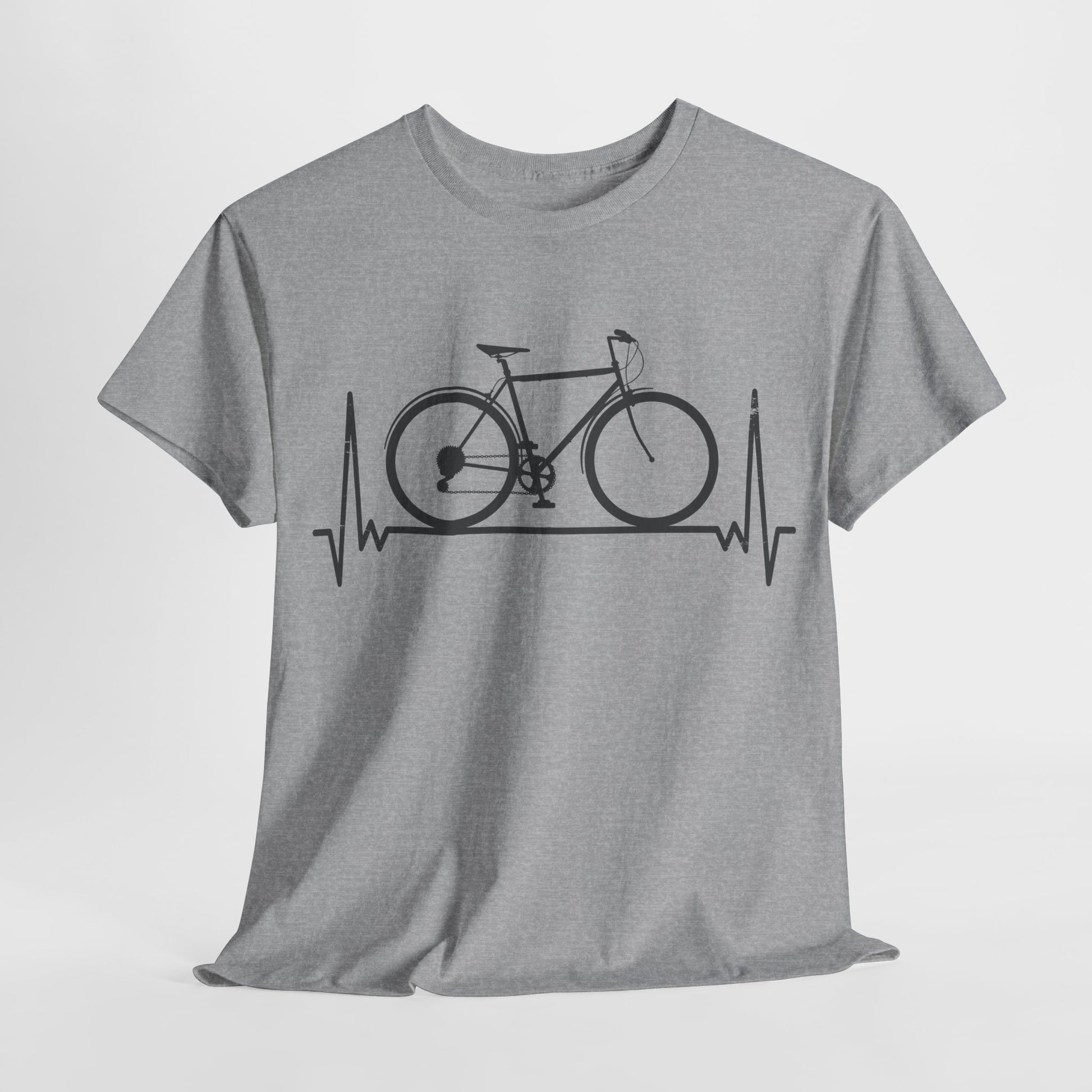 Fahrrad EKG Herzschlag Radfahrer aus Leidenschaft T-Shirt