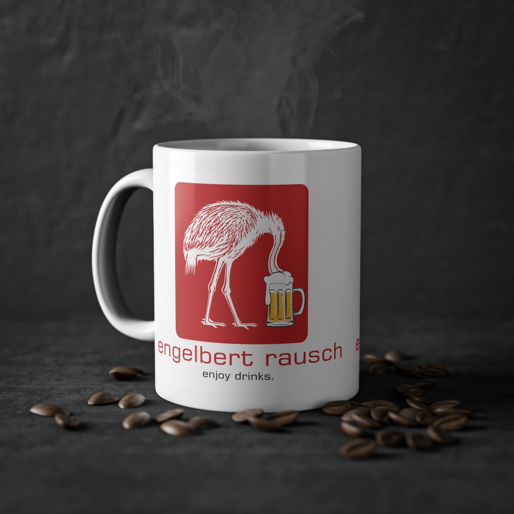 Bier Engelbert Rausch Parodie Lustiges Geschenk Kaffee Tasse