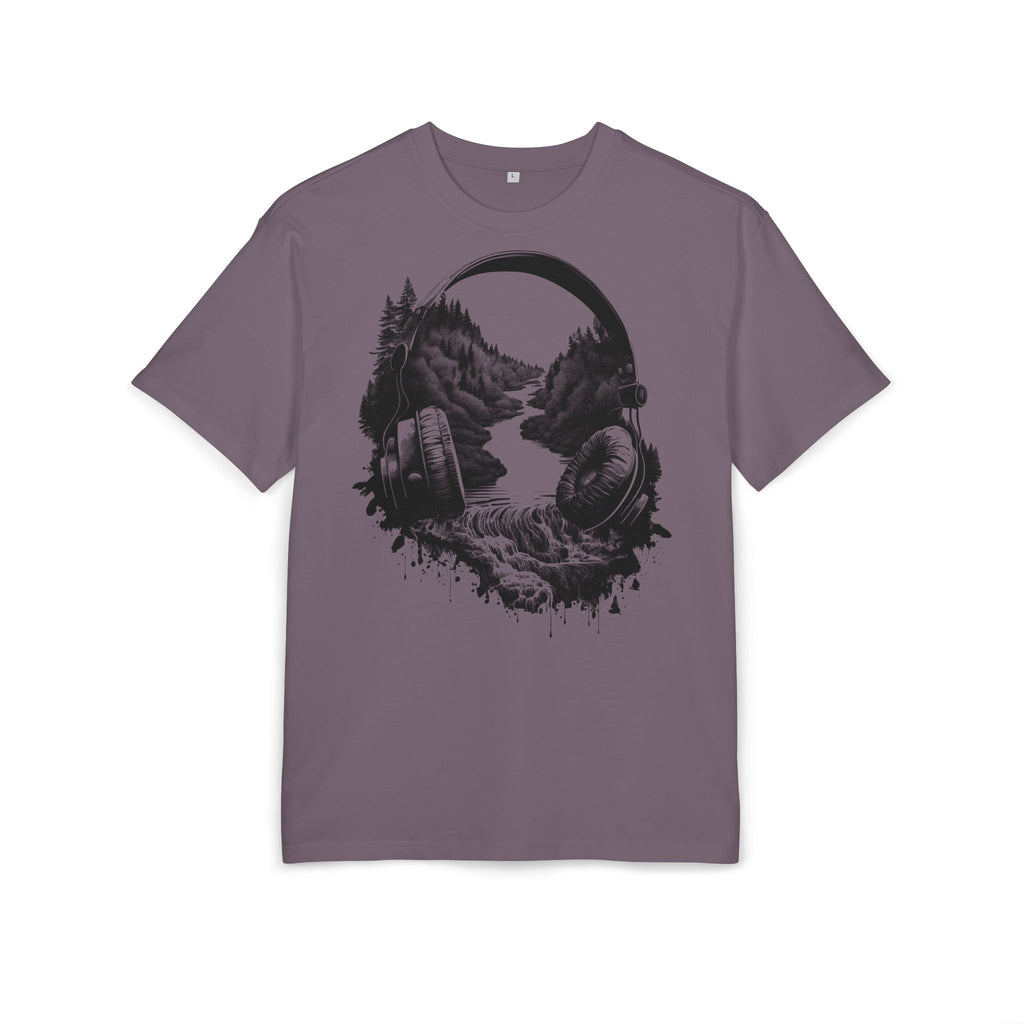 Landschaft Kopfhörer - Unisex Oversize T-Shirt