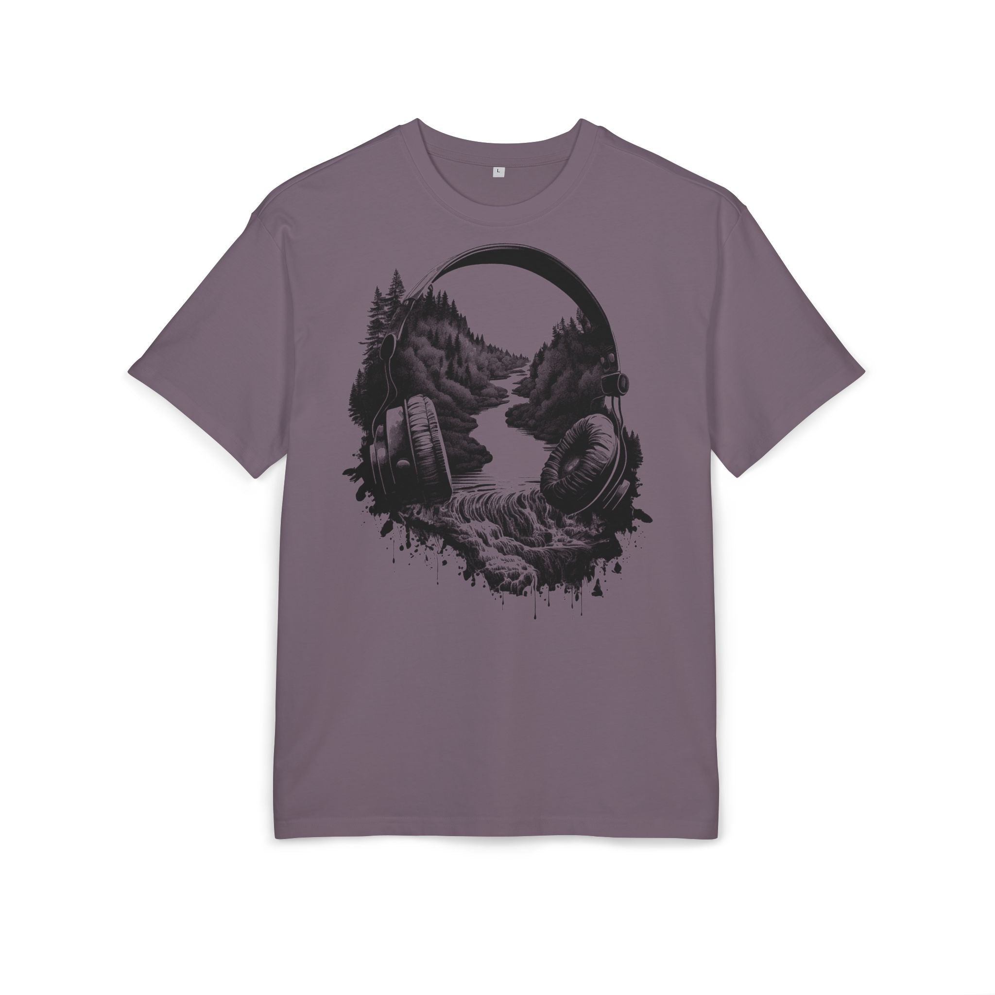 Landschaft Kopfhörer - Unisex Oversize T-Shirt