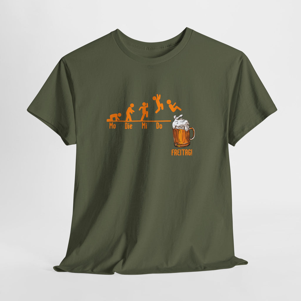 Wochentage Bis endlich Freitag - Lustiges Bier T-Shirt