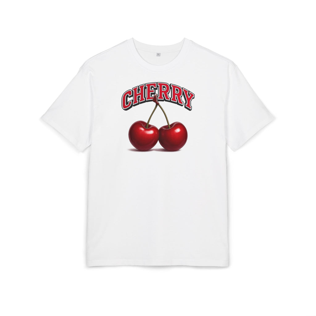 Cherry – Retro College Style Shirt für Frauen - Unisex Oversized T-Shirt