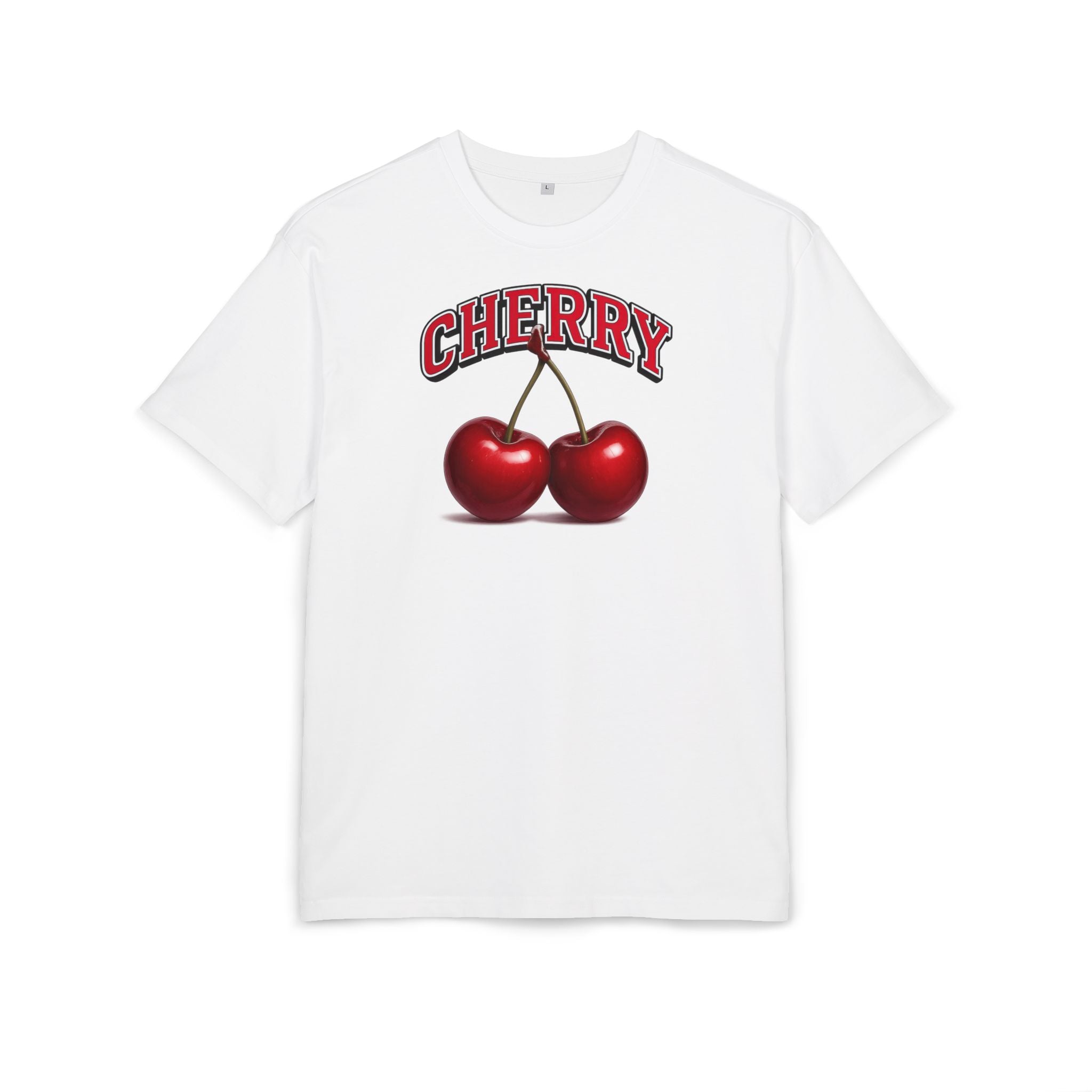 Cherry – Retro College Style Shirt für Frauen - Unisex Oversized T-Shirt