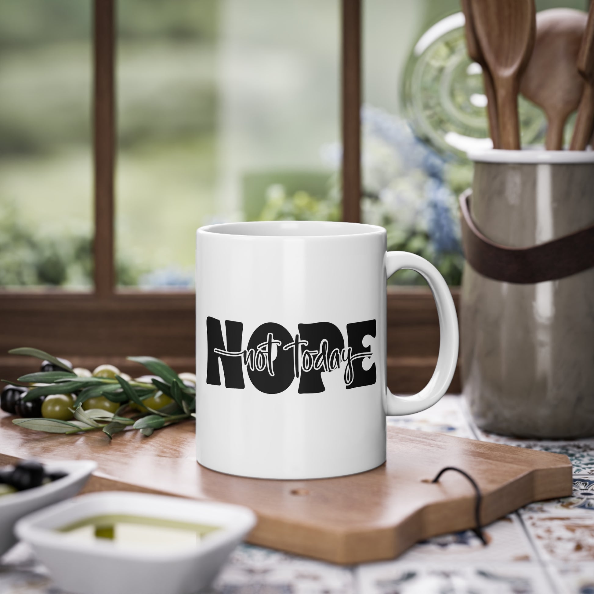 Nein Nicht Heute - Nope Not Today Lustige Kaffee Tasse