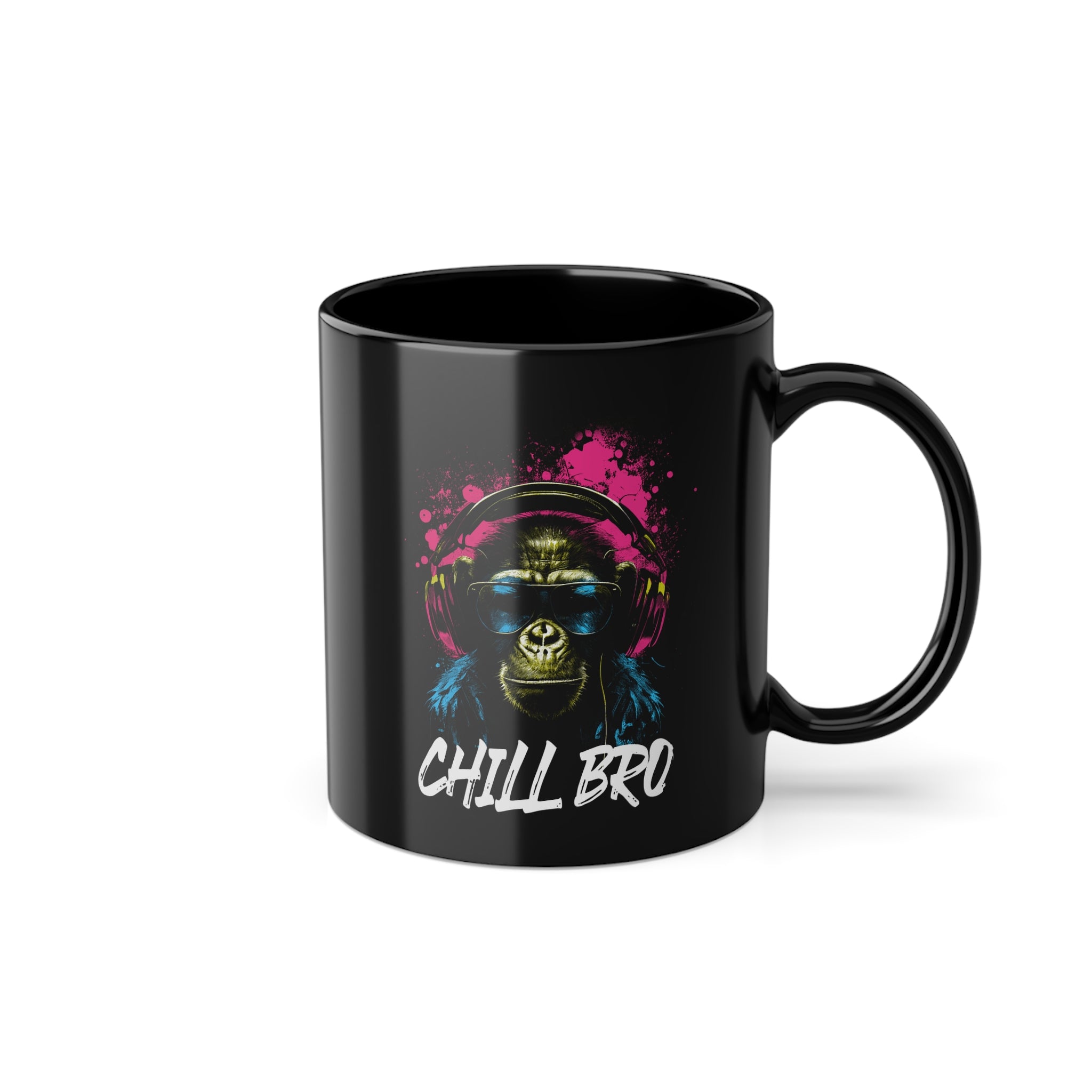 CHILL BRO - Cooler Affe mit Sonnenbrille Geschenkidee Gamer - Geschenk Kaffee Tasse