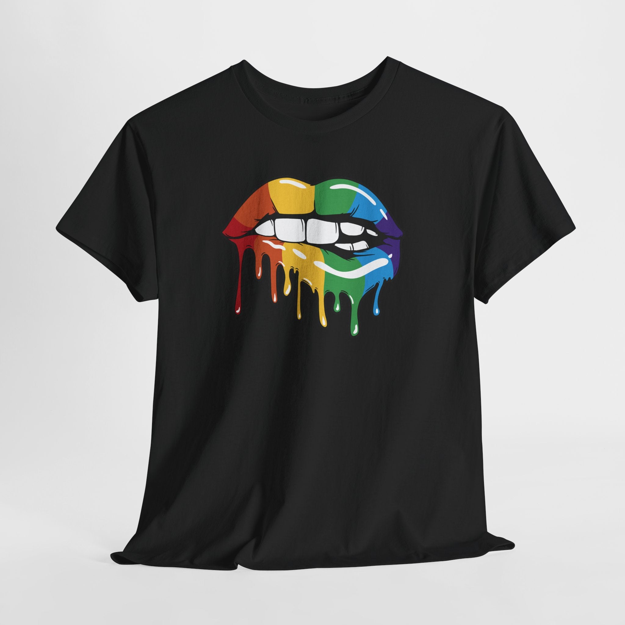 Rainbow Lips Shirt – Pride Lippen T-Shirt – LGBTQ+ Regenbogen Design