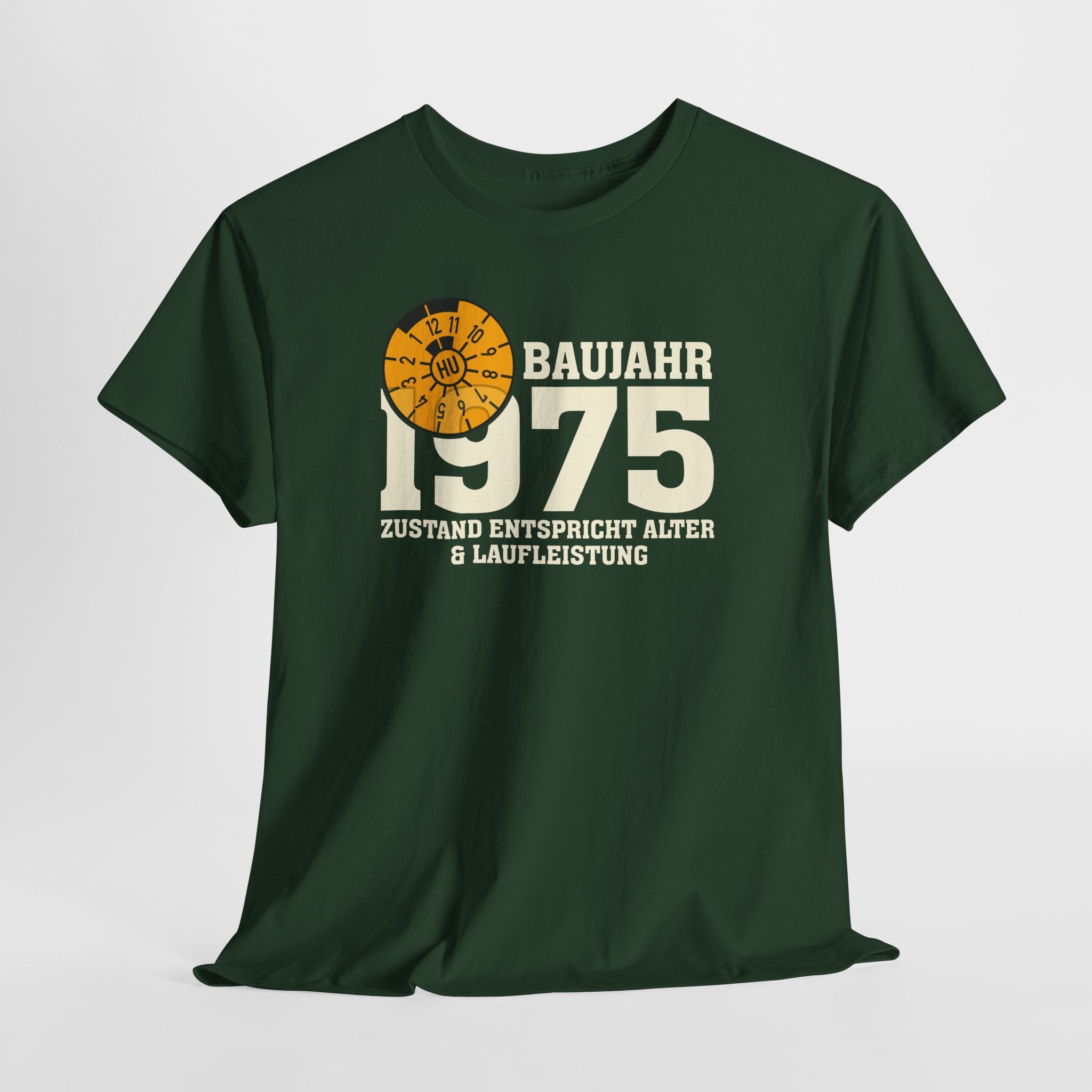 50. Geburtstag TÜV Plakette Baujahr 1975 Zustand entspricht Alter und Laufleistung Lustiges Geschenk T-Shirt