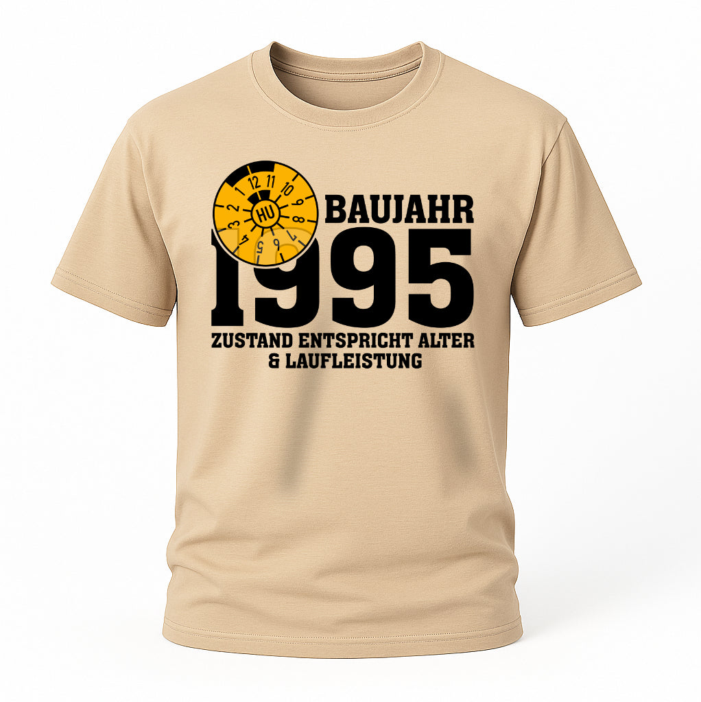 30. Geburtstag TÜV Plakette Baujahr 1995 Zustand entspricht Alter und Laufleistung Lustiges Geschenk T-Shirt