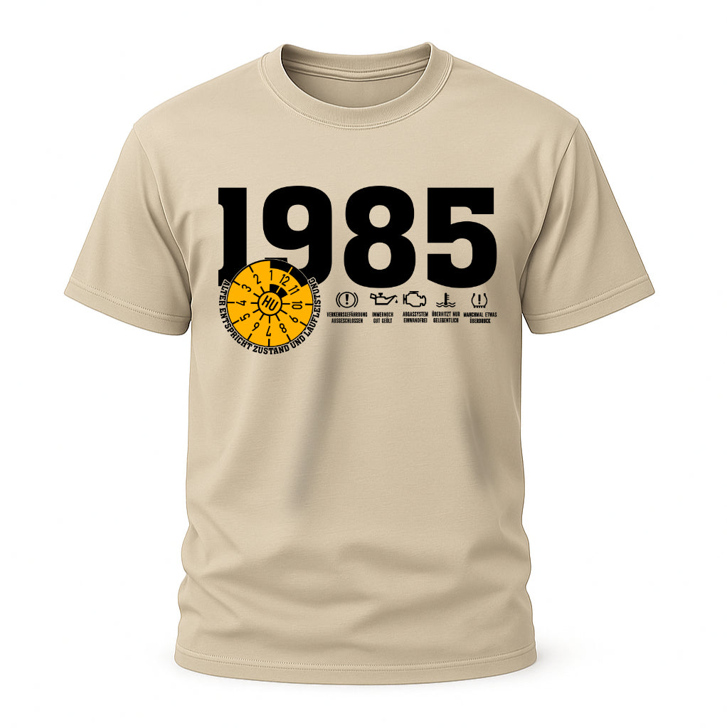 1985 TÜV Plakette – Lustiges Geburtstagsshirt für Jahrgang 1985