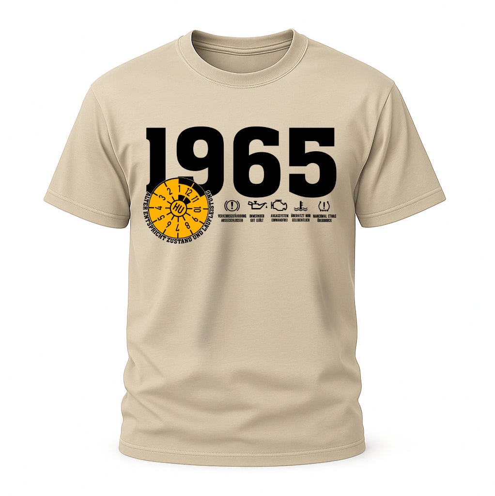 1965 TÜV Plakette – Lustiges Geburtstagsshirt für Jahrgang 1965