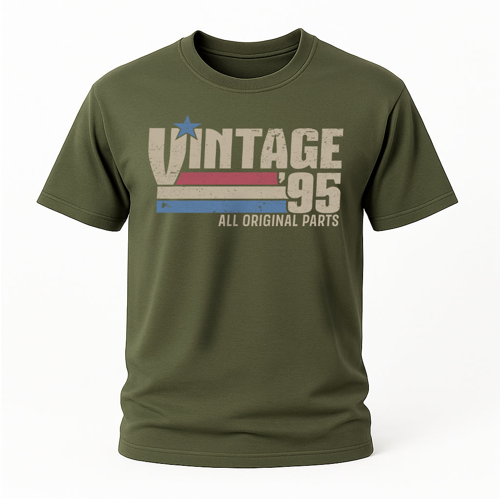 30. Geburtstag Jahrgang 1995 Vintage 95 Original Parts Retro Geschenk T-Shirt