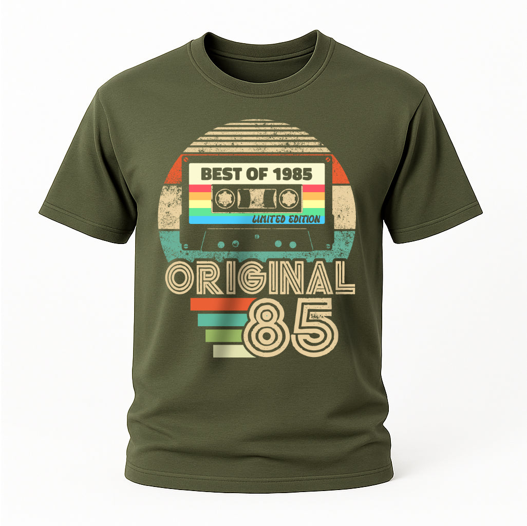 40. Geburtstag - Geboren 1985 Retro Kassette Best Of Geschenk T-Shirt