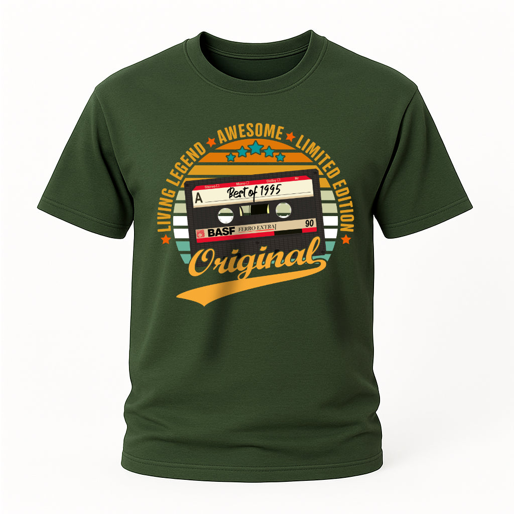 30.Geburtstag Original Limited Edition Retro Kassette Best Of 1995 Geschenk T-Shirt