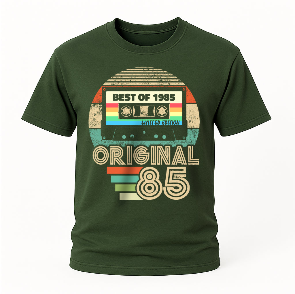 40. Geburtstag - Geboren 1985 Retro Kassette Best Of Geschenk T-Shirt