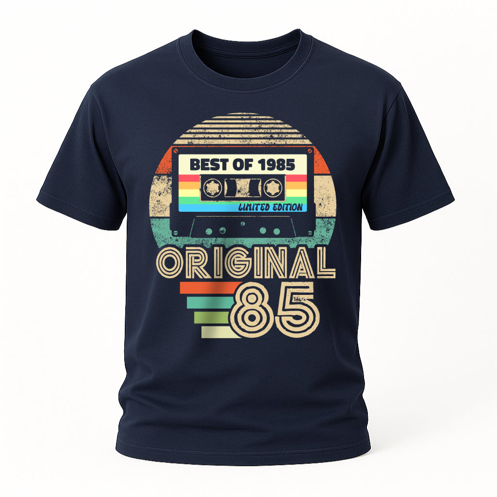 40. Geburtstag - Geboren 1985 Retro Kassette Best Of Geschenk T-Shirt