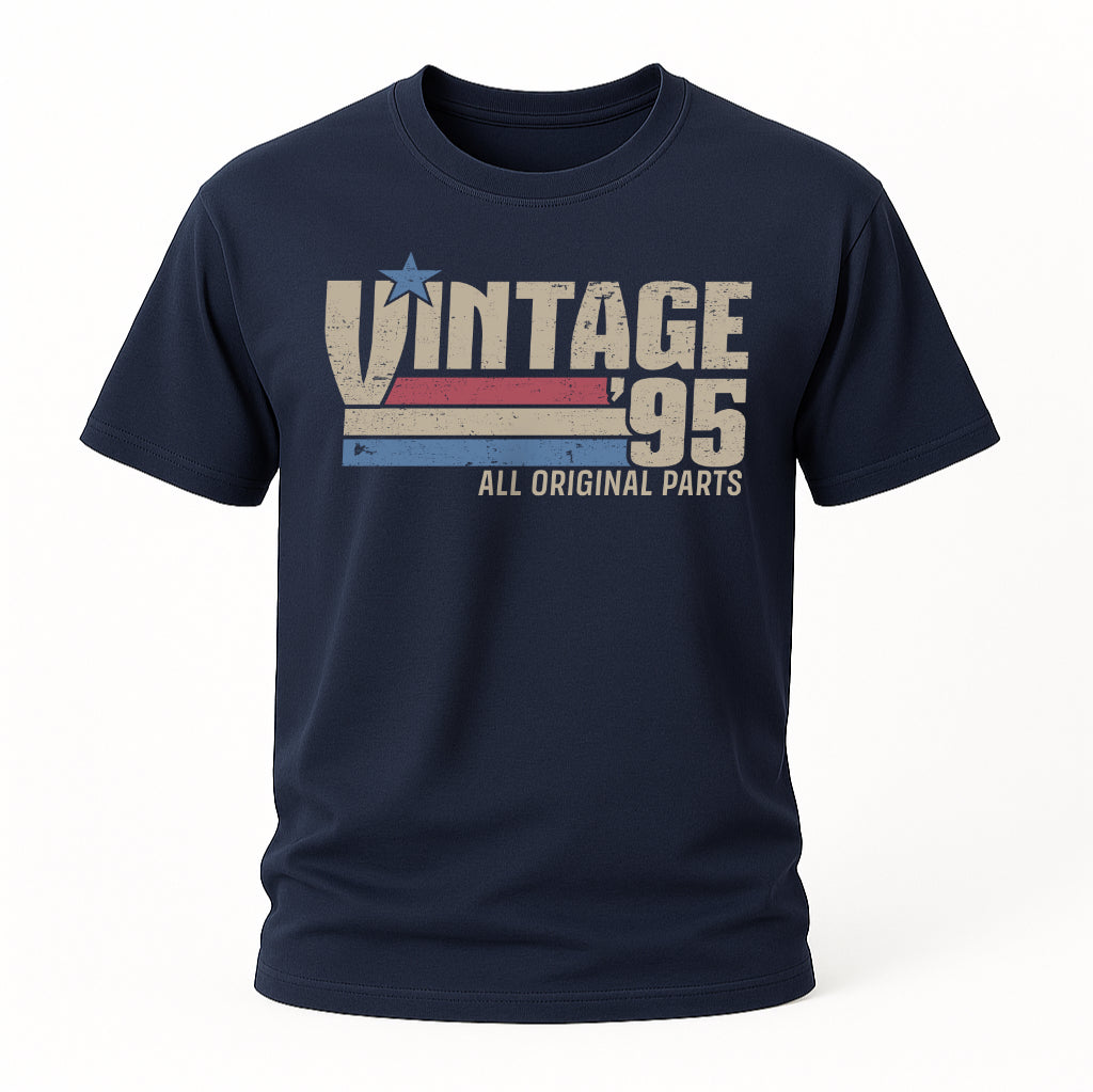 30. Geburtstag Jahrgang 1995 Vintage 95 Original Parts Retro Geschenk T-Shirt