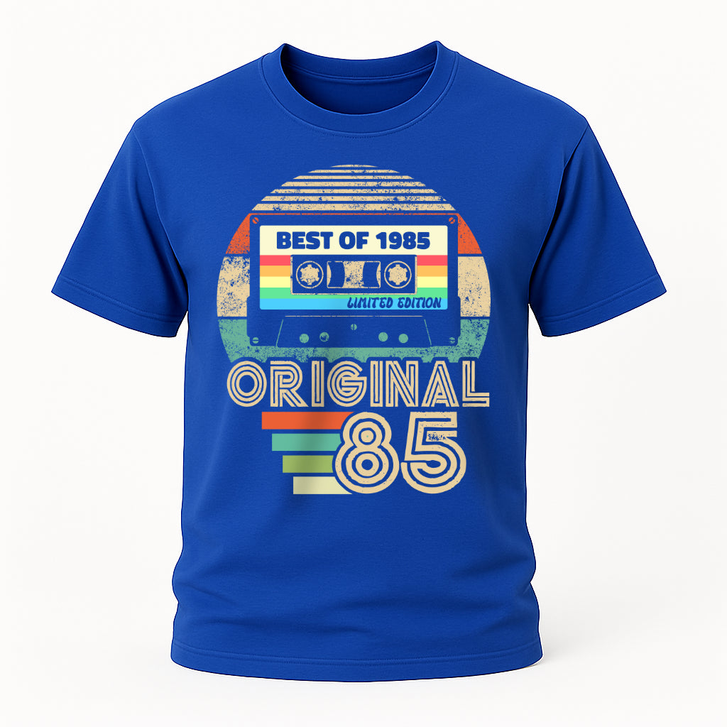 40. Geburtstag - Geboren 1985 Retro Kassette Best Of Geschenk T-Shirt