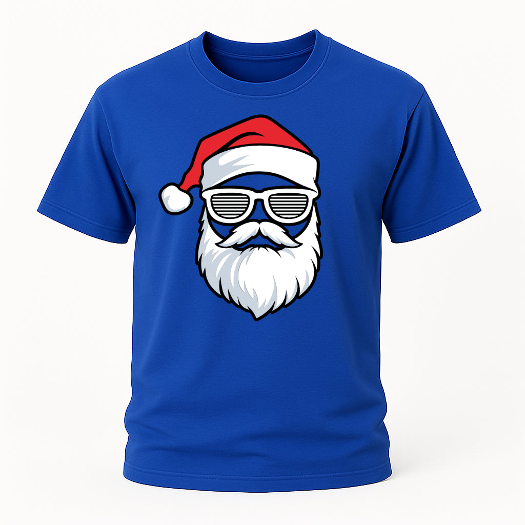 Cooler Weihnachtsmann – Stylischer Santa mit Bart & Brille T-Shirt