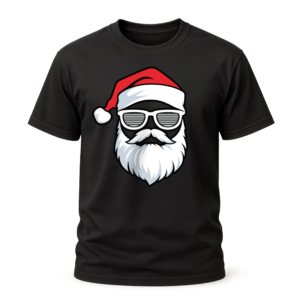 Cooler Weihnachtsmann – Stylischer Santa mit Bart & Brille T-Shirt